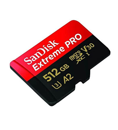 SanDisk Extreme Pro SDSQXCZ-512G-GN6MA Class 10 UHS-I U3 A2 V30 512 GB Micro SD Kart