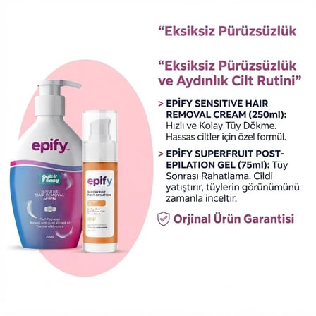 Özel Bakım Kombinasyonu 250 ml Pompalı Tüy Dökücü ve 75ml Bakım Jeli
