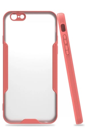 Newface Apple iPhone 6 Kılıf Platin Silikon - Pembe