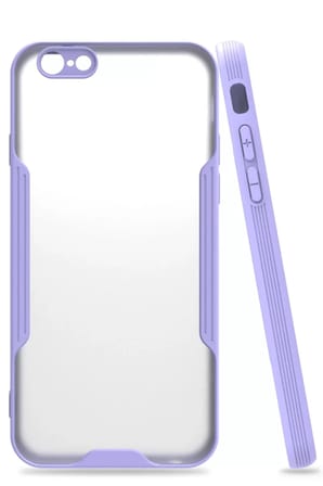 Newface Apple iPhone 6 Kılıf Platin Silikon - Lila