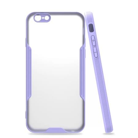 Newface Apple iPhone 6 Kılıf Platin Silikon - Lila