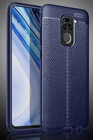 Newface Xiaomi Redmi Note 9 Kılıf Auto Focus Kapak - Lacivert