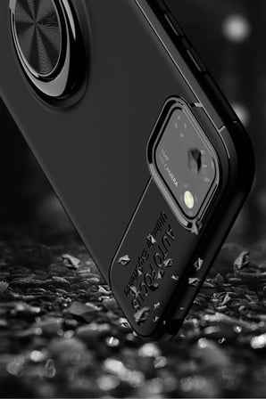 Newface Huawei Y5P Kılıf Range Yüzüklü Silikon - Kırmızı