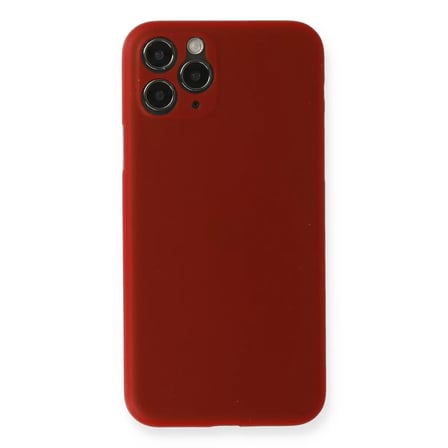 Newface Apple iPhone 11 Pro Max Kılıf PP Ultra İnce Kapak - Kırmızı