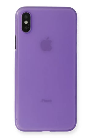 Newface Apple iPhone XS Max Kılıf PP Ultra İnce Kapak - Mor