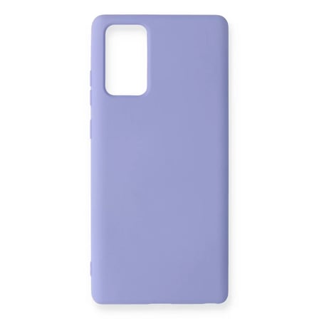 Newface Samsung Galaxy Note 20 Kılıf Nano içi Kadife Silikon - Lila