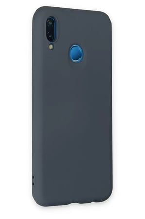 Newface Huawei P20 Lite Kılıf Nano içi Kadife Silikon - Gri