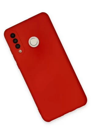 Newface Huawei P30 Lite Kılıf Nano içi Kadife Silikon - Kırmızı
