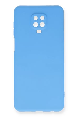 Newface Xiaomi Redmi Note 9 Pro Kılıf Nano içi Kadife Silikon - Mavi