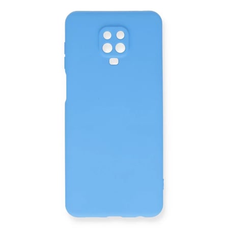 Newface Xiaomi Redmi Note 9 Pro Kılıf Nano içi Kadife Silikon - Mavi