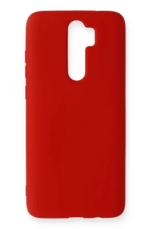Newface Xiaomi Redmi Note 8 Pro Kılıf Nano içi Kadife Silikon - Kırmızı