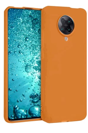 Newface Xiaomi Redmi K30 Pro Kılıf Nano içi Kadife Silikon - Turuncu