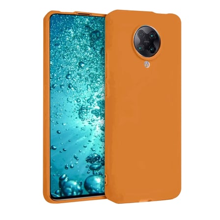 Newface Xiaomi Redmi K30 Pro Kılıf Nano içi Kadife Silikon - Turuncu