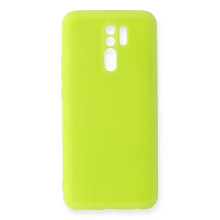 Newface Xiaomi Redmi 9 Kılıf Nano içi Kadife Silikon - Sarı