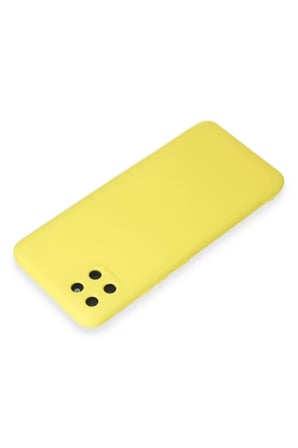 Newface Realme C11 Kılıf Nano içi Kadife Silikon - Sarı