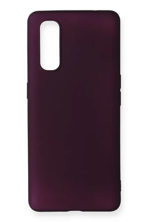 Newface Oppo Find X2 Kılıf First Silikon - Mürdüm