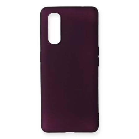 Newface Oppo Find X2 Kılıf First Silikon - Mürdüm