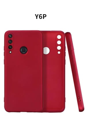 Newface Huawei Y6P Kılıf First Silikon - Bordo