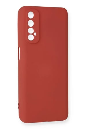 Newface Realme 7 Kılıf Nano içi Kadife Silikon - Kiremit
