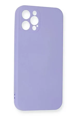 Newface Apple iPhone 12 Pro Max Kılıf Nano içi Kadife Silikon - Lila
