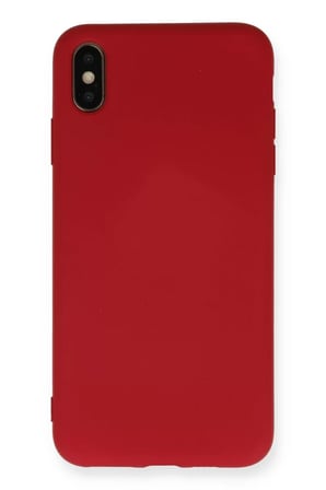 Newface Apple iPhone X Kılıf Nano içi Kadife Silikon - Kırmızı