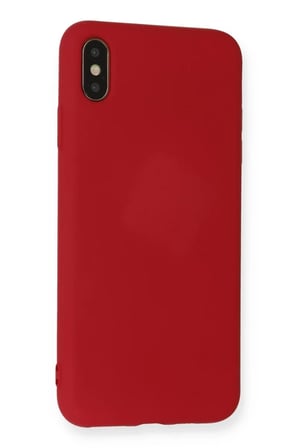 Newface Apple iPhone X Kılıf Nano içi Kadife Silikon - Kırmızı