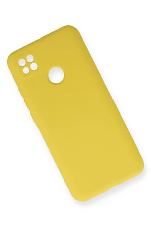 Newface Xiaomi Redmi 9C Kılıf Nano içi Kadife Silikon - Sarı