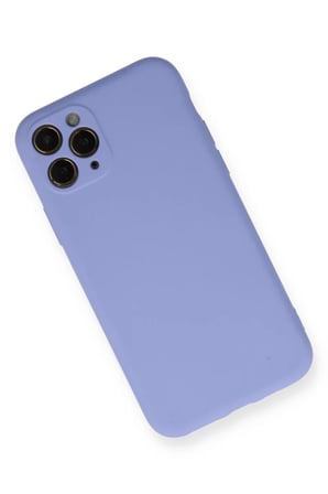 Newface Apple iPhone 11 Pro Kılıf Nano içi Kadife Silikon- Lila