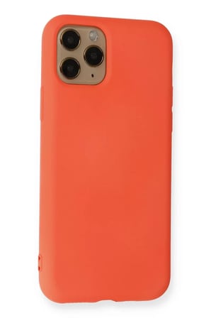 Newface Apple iPhone 11 Pro Kılıf Nano içi Kadife Silikon - Turuncu
