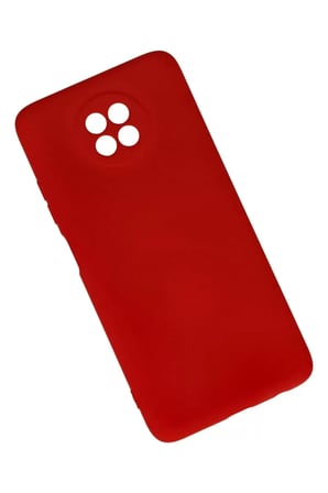 Newface Xiaomi Redmi Note 9 5G Kılıf Nano içi Kadife Silikon - Kırmızı
