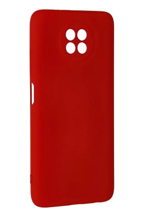 Newface Xiaomi Redmi Note 9 5G Kılıf Nano içi Kadife Silikon - Kırmızı