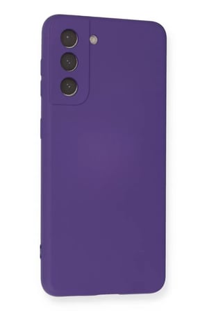 Newface Samsung Galaxy S21 Kılıf Nano içi Kadife Silikon - Mor