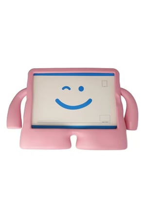 Newface Apple iPad 10.2 (7.nesil) Kılıf Karakter Tablet Silikon - Açık Pembe