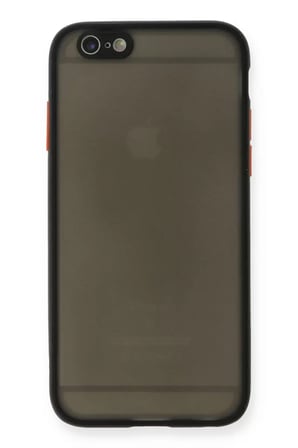 Newface Apple iPhone 6 Kılıf Montreal Silikon Kapak - Siyah