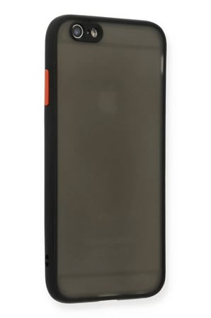 Newface Apple iPhone 6 Kılıf Montreal Silikon Kapak - Siyah