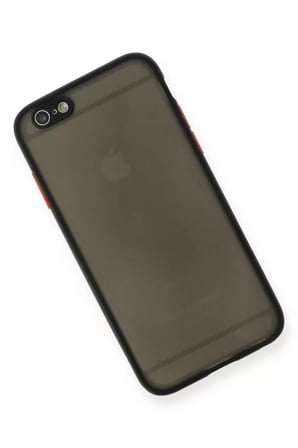 Newface Apple iPhone 6 Kılıf Montreal Silikon Kapak - Siyah