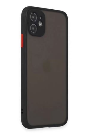 Newface Apple iPhone 11 Kılıf Montreal Silikon Kapak - Siyah