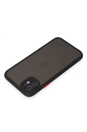 Newface Apple iPhone 11 Kılıf Montreal Silikon Kapak - Siyah