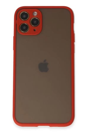 Newface Apple iPhone 11 Pro Kılıf Montreal Silikon Kapak - Kırmızı