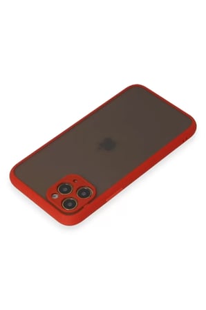 Newface Apple iPhone 11 Pro Kılıf Montreal Silikon Kapak - Kırmızı