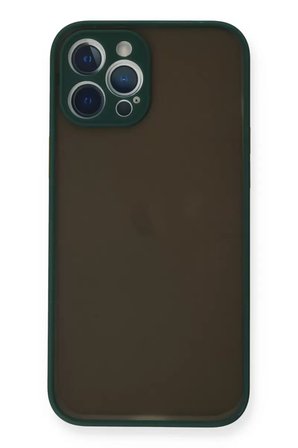 Newface Apple iPhone 12 Pro Max Kılıf Montreal Silikon Kapak - Yeşil
