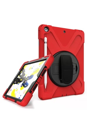Newface Apple iPad 5 Air 9.7 Kılıf Amazing Tablet Kapak - Kırmızı