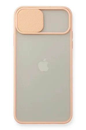 Newface Apple iPhone 11 Pro Max Kılıf Palm Buzlu Kamera Sürgülü Silikon - Pembe