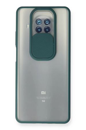 Newface Xiaomi Mi 10T Lite Kılıf Palm Buzlu Kamera Sürgülü Silikon - Yeşil