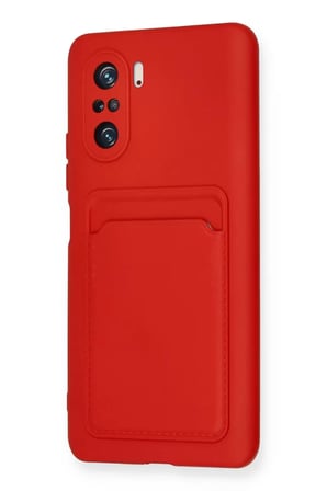 Newface Xiaomi Mi 11i Kılıf Kelvin Kartvizitli Silikon - Kırmızı