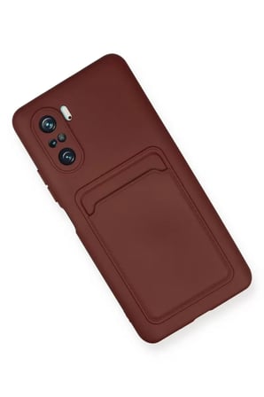 Newface Xiaomi Mi 11i Kılıf Kelvin Kartvizitli Silikon - Bordo