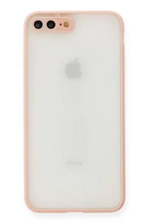 Newface Apple iPhone 7 Plus Kılıf Montreal Silikon Kapak - Pembe