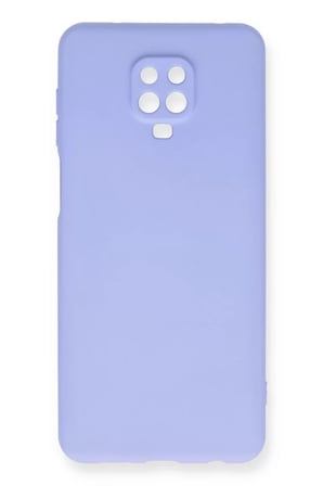 Newface Xiaomi Redmi Note 9 Pro Kılıf Nano içi Kadife Silikon - Lila