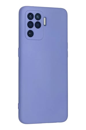 Newface Oppo Reno 5 Lite Kılıf Nano içi Kadife Silikon - Lila