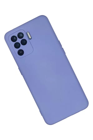Newface Oppo Reno 5 Lite Kılıf Nano içi Kadife Silikon - Lila